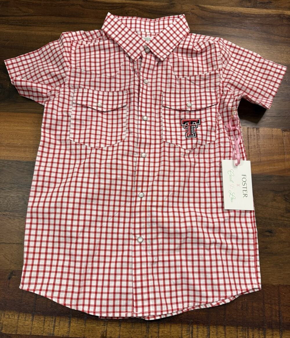 NWT Foster x Cecil & Lou Texas Tech Boys size 7